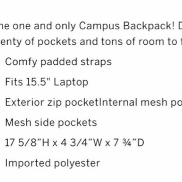 NWT VS pink campus backpack - Picture 7 of 7